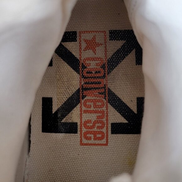 Converse X Offwhite Chuck Taylor Hi Shoes Mens Size 5.5 Womens 7.5 CTAS 163862C - Picture 7 of 8